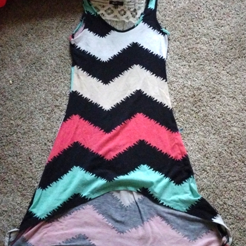 Short front long back dress